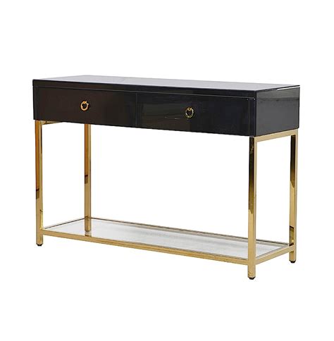serafina  drawer black console aflair  home