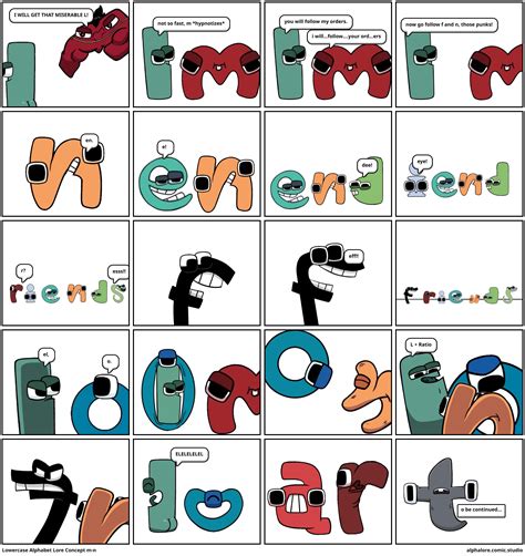 lowercase alphabet lore concept   comic studio