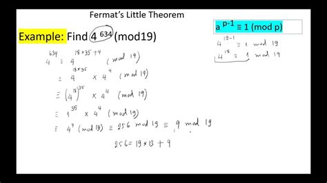fermats  theorem  examples youtube
