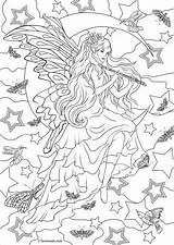 Coloring Pages Moon Adult Fairies Favoreads Fairy Adults Etsy Coloriage Printable Club Bundle Charming Book Par Produit Vendu Sold sketch template