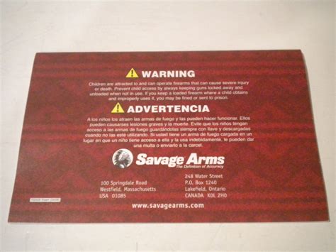 Savage Rimfire Rifle Owner S Manual Mark I 22 Lr Target