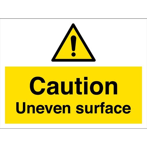 uneven surface signs  key signs uk