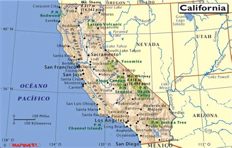 mapa de california