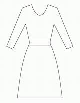Dress Coloring Pages Ladies Kids Library Clipart Popular sketch template