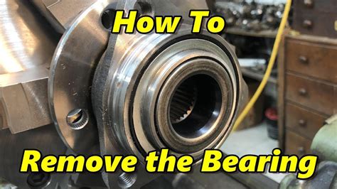 remove bearing  gm hub assembly youtube