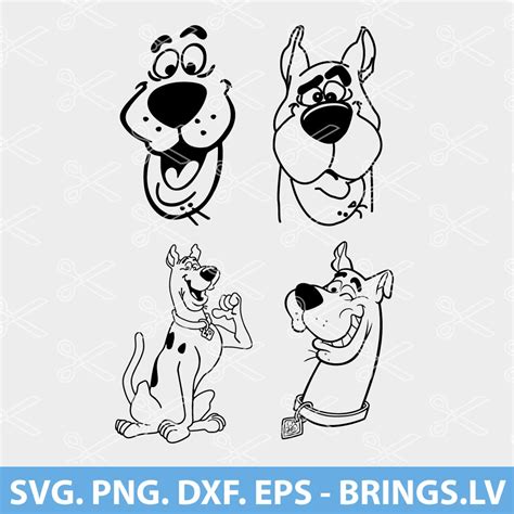 scooby doo svg scooby doo clipart png dxf eps cut files  cricut