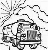 Coloring Pages Trucks Truck Car Tanker Cars Printable Police Kids Print Drawing Mail Monster Gold Clipart Color Drawings Book Lowrider sketch template