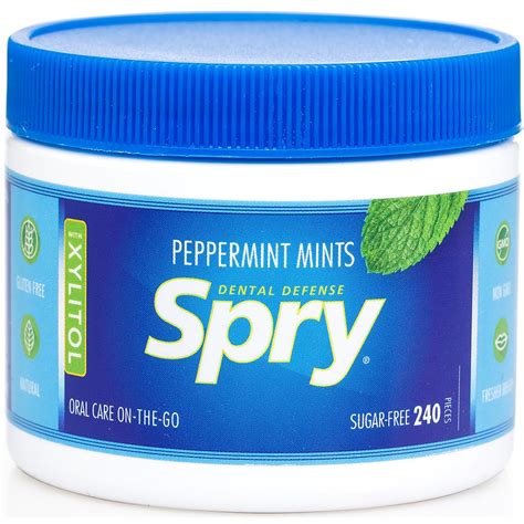 spry xylitol mints natural peppermint  count bigamart