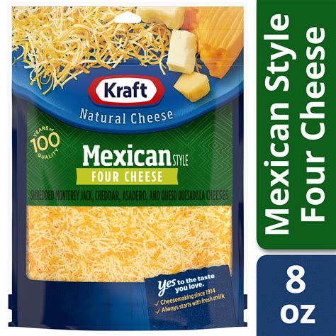 kraft mexican style  cheese blend shredded cheese  oz bag