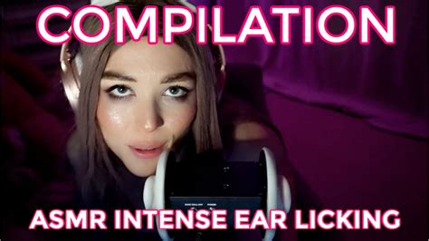 Asmr Intense Ear Licking Compilation 1 Hour Youtube