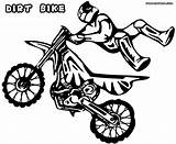 Coloring Pages Dirt Bike Print Bikes sketch template