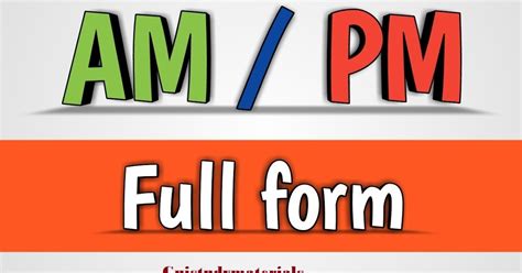 whats  full    full form  pm study materials