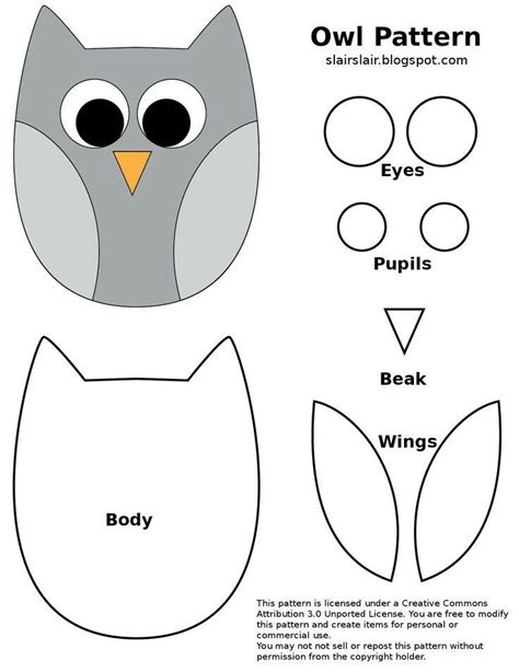owl template owl sewing patterns owl sewing owl patterns