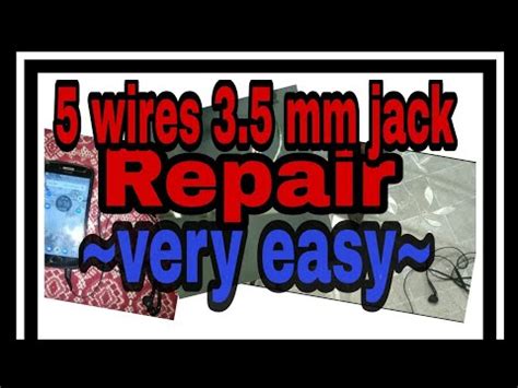wires earphone mm jack repair easy steps  wiring diagram youtube