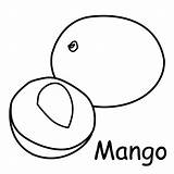 Mango Coloring Pages Sheet Para Colorear sketch template