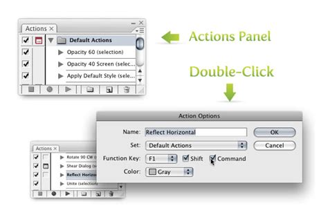 automate actions  illustrator