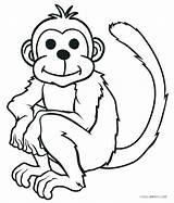 Monkey Howler Clipartmag Drawing Coloring sketch template