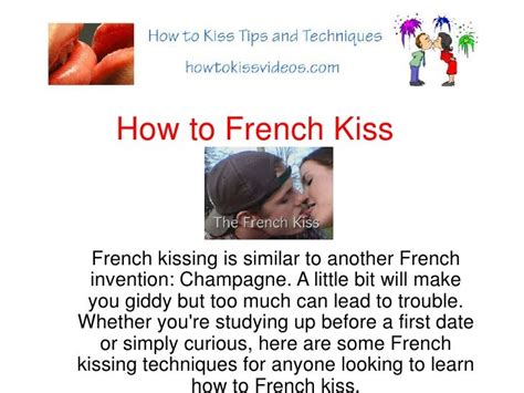 How To French Kiss