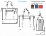 Bag Drawing Handbag Tote Technical Coroflot Sketch Flat Side Drawings Production Illustration Honeycutt Kim Front Sheet Spec Leather Paintingvalley Fashion sketch template