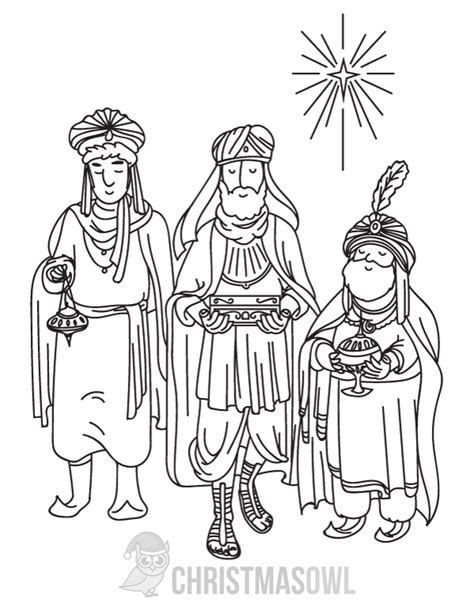 wise men coloring pages