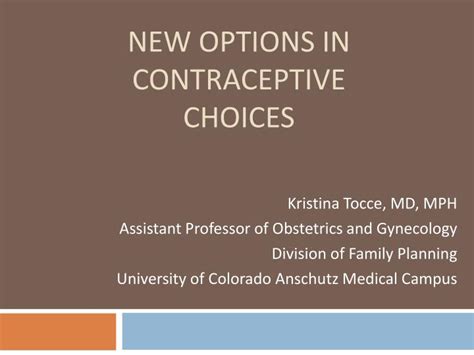 Ppt New Options In Contraceptive Choices Powerpoint Presentation