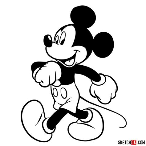 share  mickey mouse outline drawing  vietkidsiqeduvn