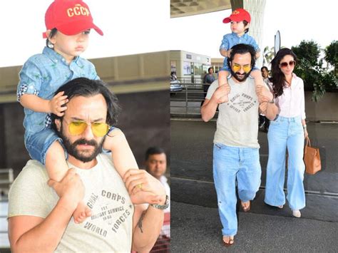 photos taimur ali khan heads out on a vacation with