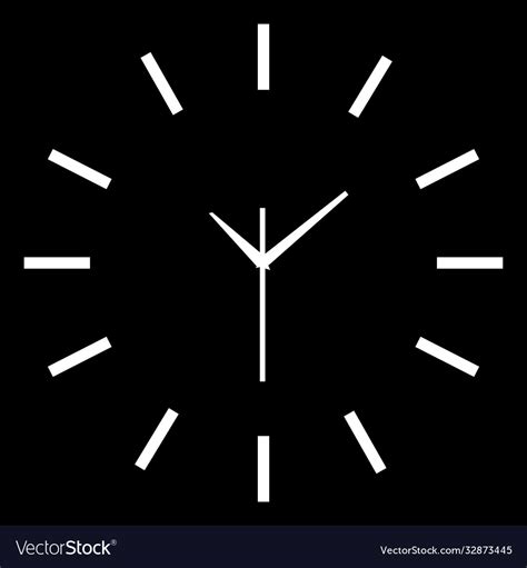 icon wall clock face royalty  vector image