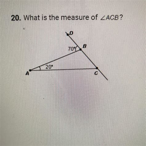 🌎what Is The Measure Of Angle Acb