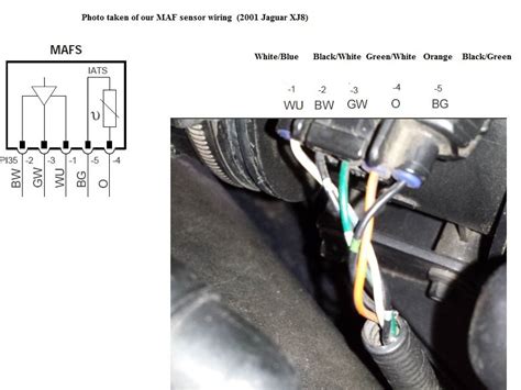maf sensor connector wiring diagram  pin   check   volts  map sencor   iat