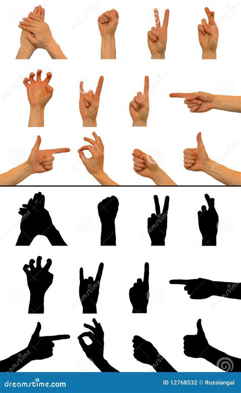 hand signs stock illustration illustration  pointing