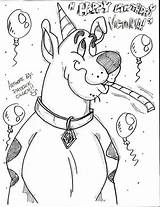 Doo Scooby Birthday Pages Coloring Happy Getcolorings Printable Color sketch template