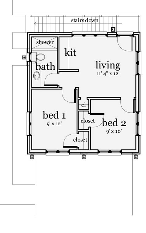 concept  bedroom garage apartment house plans