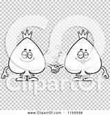 Mascots Spade Holding Suit Hands Couple Card Outlined Coloring Clipart Vector Cartoon Thoman Cory sketch template