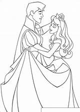 Coloring Aurora Beauty Pages Princess Disney Sleeping Colouring Book Print Printables Prince Bella sketch template