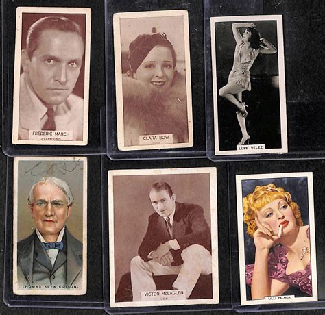 lot detail lot of 35 1920 1930s actors and actresses and famous people cigarette and gallaher cards