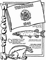 Coloring State Pages Crayola Wisconsin States Color Symbols Print United Facts Science Sheets Symbol History Michigan Study Printable Awesome School sketch template