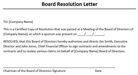 board resolution template word  excel tmp