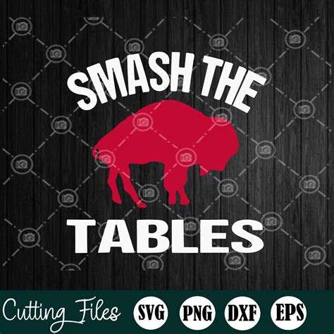 smash the tables svg buffalo bills svgbuffalo bills logo etsy