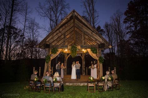evening intimate ceremony set event lawn mountain wedding
