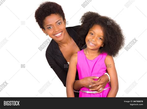 black mother daughter image photo  trial bigstock