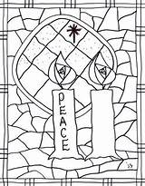 Advent Coloring Pages Week Candles Stushie Subscribers Donors Copy Use May Tag sketch template