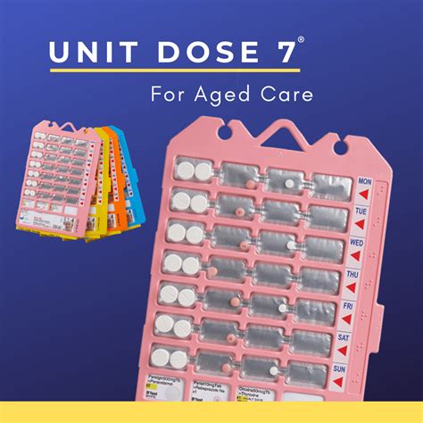unit dose   aged care webstercare medication management