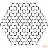 Coloring Tessellation Honeycomb Pages Tessellations Patterns Printable Geometric Pattern Hexagon Transparent Desenho Popular Choose Board Shape Drawing sketch template