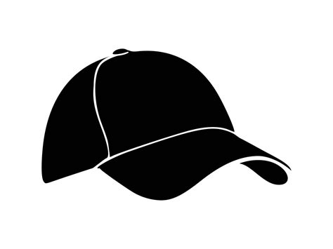 baseball cap svg hat svg cap svg clipart silhouette decal etsy hats