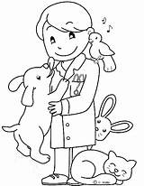 Coloring Pages Veterinarian Color Printable Getdrawings Getcolorings Print sketch template