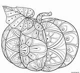 Citrouille Intricate Imprimé sketch template