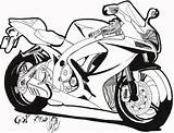 Suzuki Gsx Bike K7 R750 Bullet Micro Drawing Cartoon Sketch Motorcycle Interesting 2007 Choose Board Deviantart Designs Biker sketch template