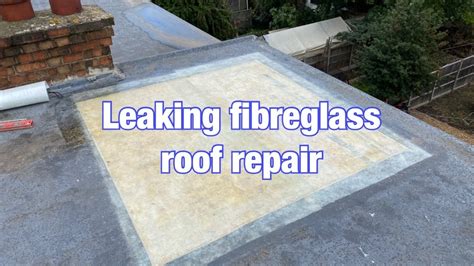 repair  leaking fibreglass roof youtube