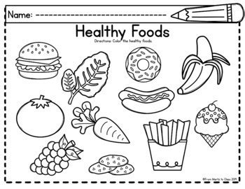 healthy food worksheets activities bilingual   martz  class